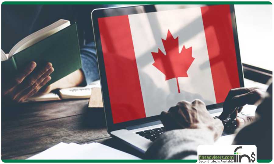 لپ تاپ مکی که تصور شاخص آن پرچم کانادا است- شرایط استفاده از طرح ویزای ICT کانادا