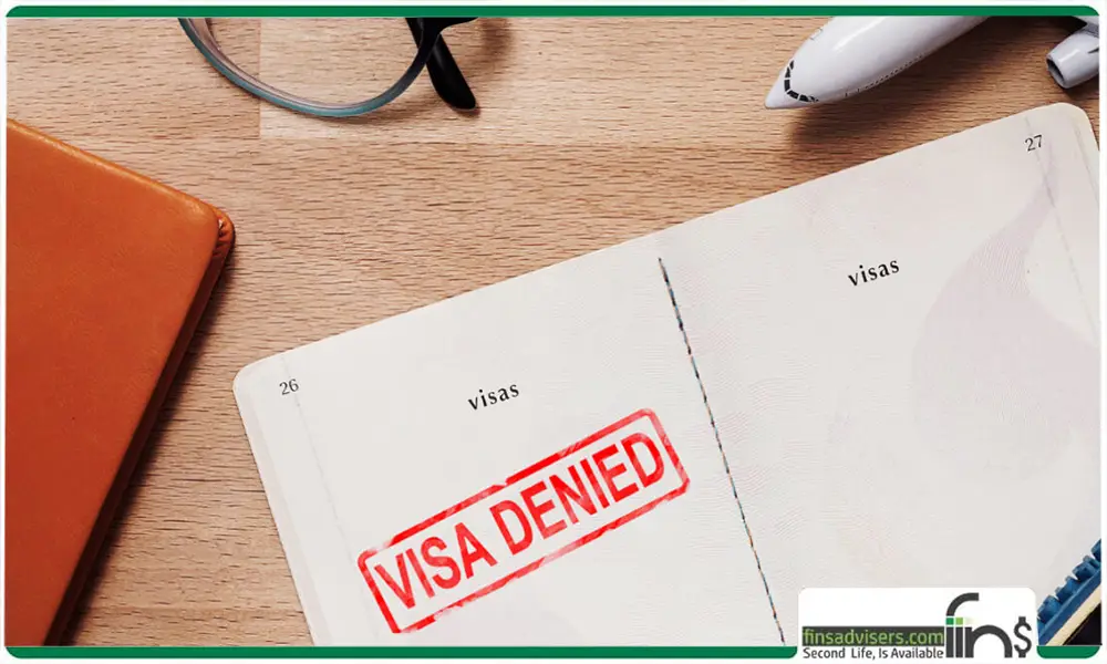 صفحه ۲۶ پاسپورت که مهر visa denied بر روی آن خورده است ـ دلایل ریجکت شدن ویزای تحصیلی کانادا